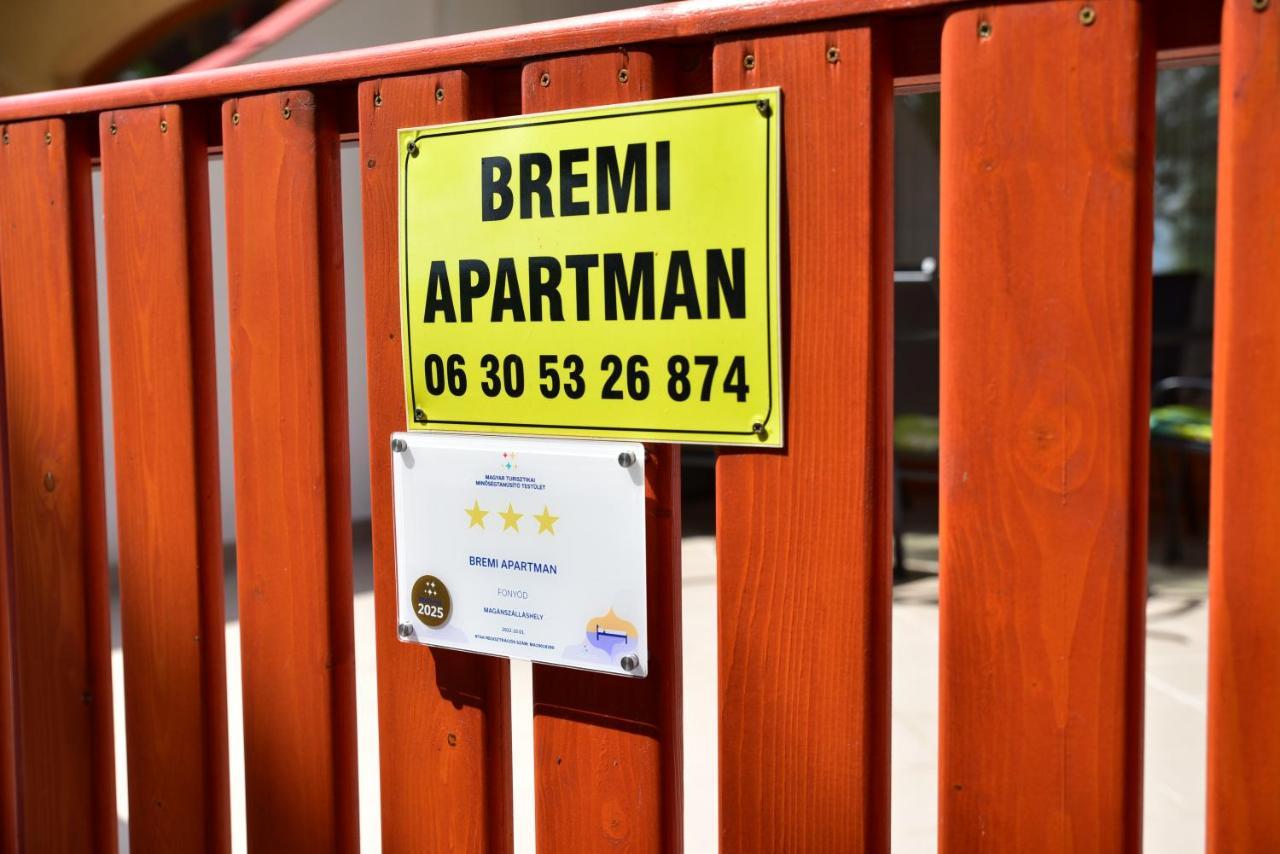 Bremi Apartman Fonyodliget Esterno foto